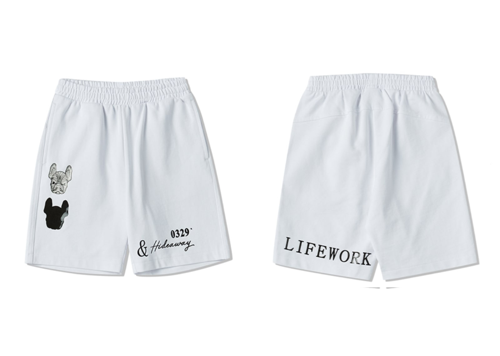 Lifework Korea Double Ladok Short Sleeved T-Shirt + Short Pants White Kids (SETUP) image 3