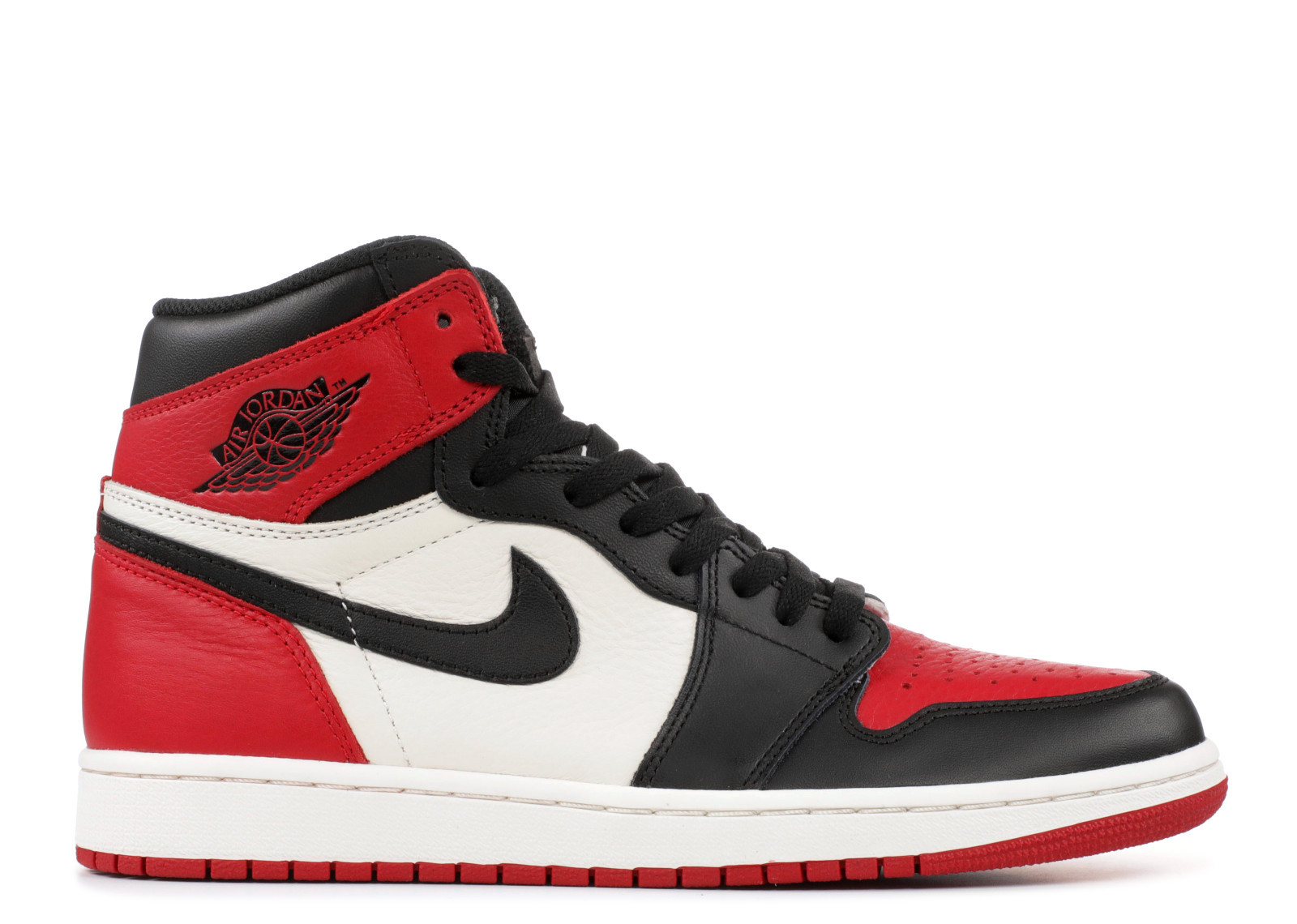 air jordan 1 bred toe original