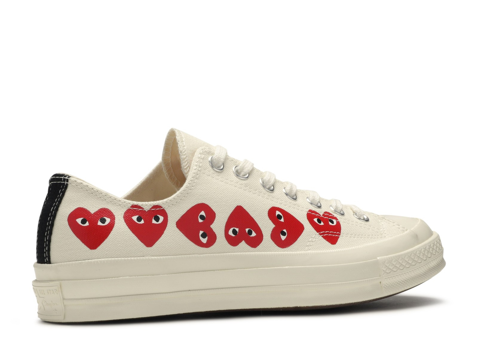 CONVERSE CHUCK 70 LOW X COMME DES GARCONS MULTI HEART WHITE | Level Up