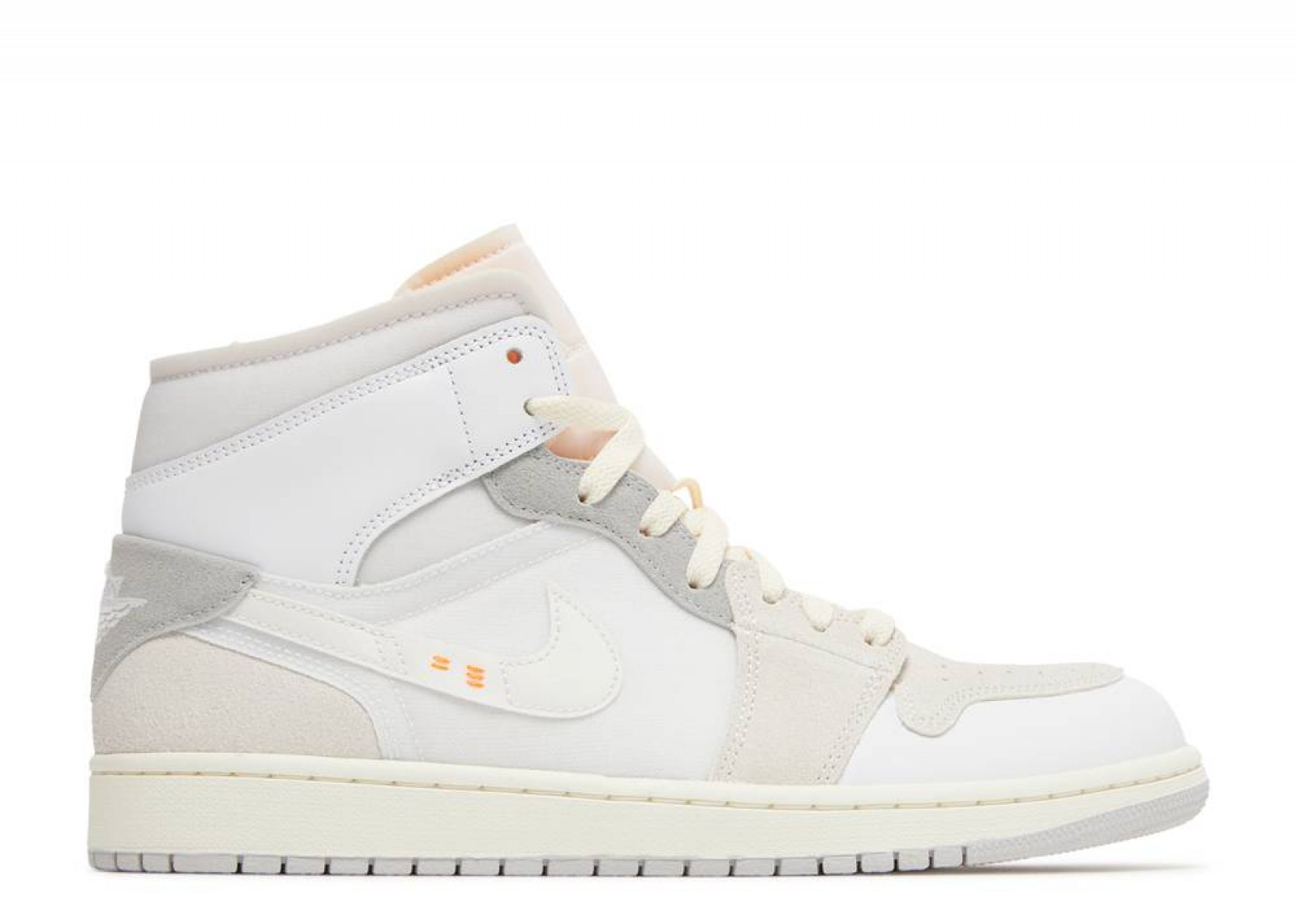 AIR JORDAN 1 MID SE CRAFT INSIDE OUT CREAM WHITE GREY image 1