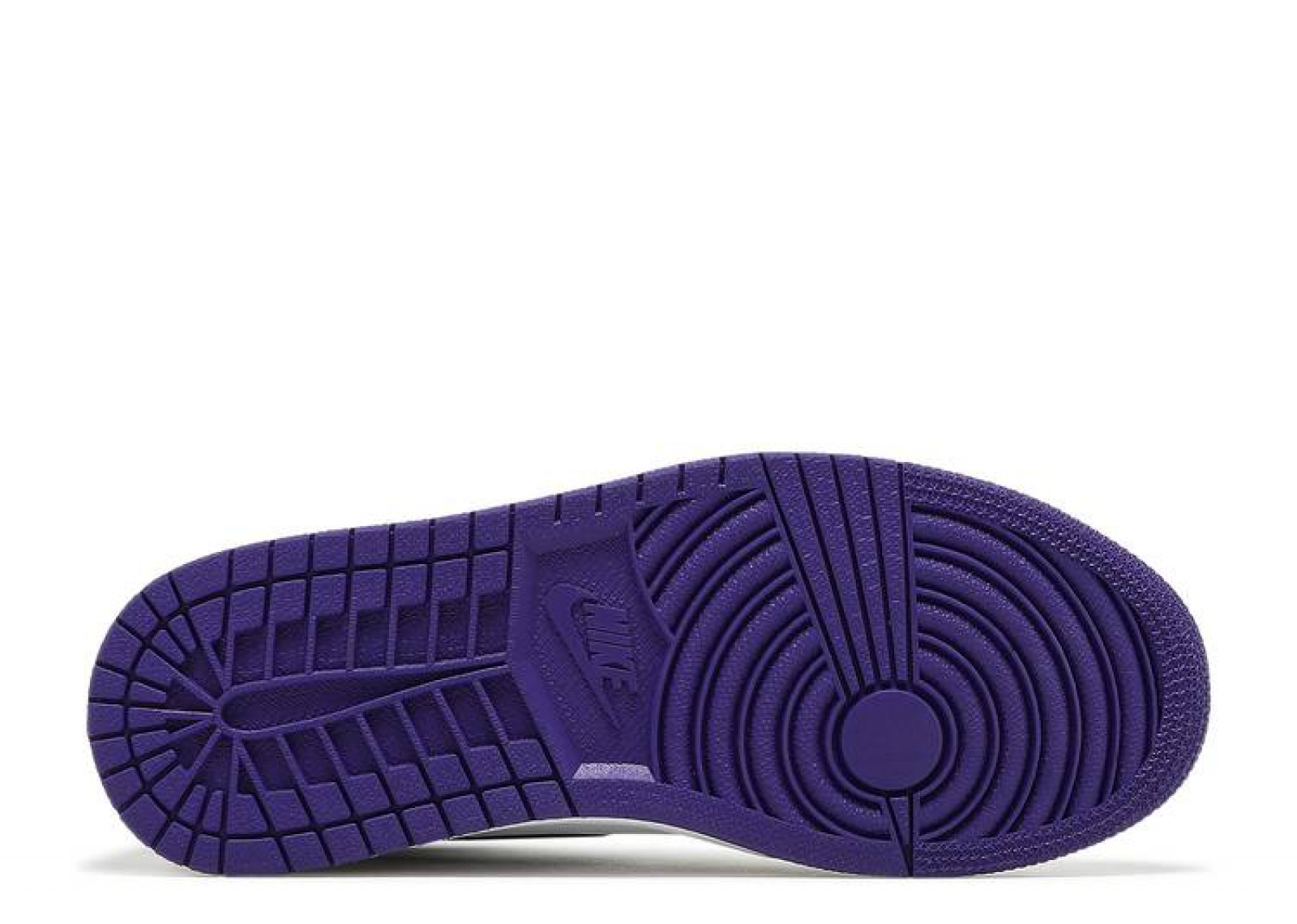 Purple bottom jordans discount