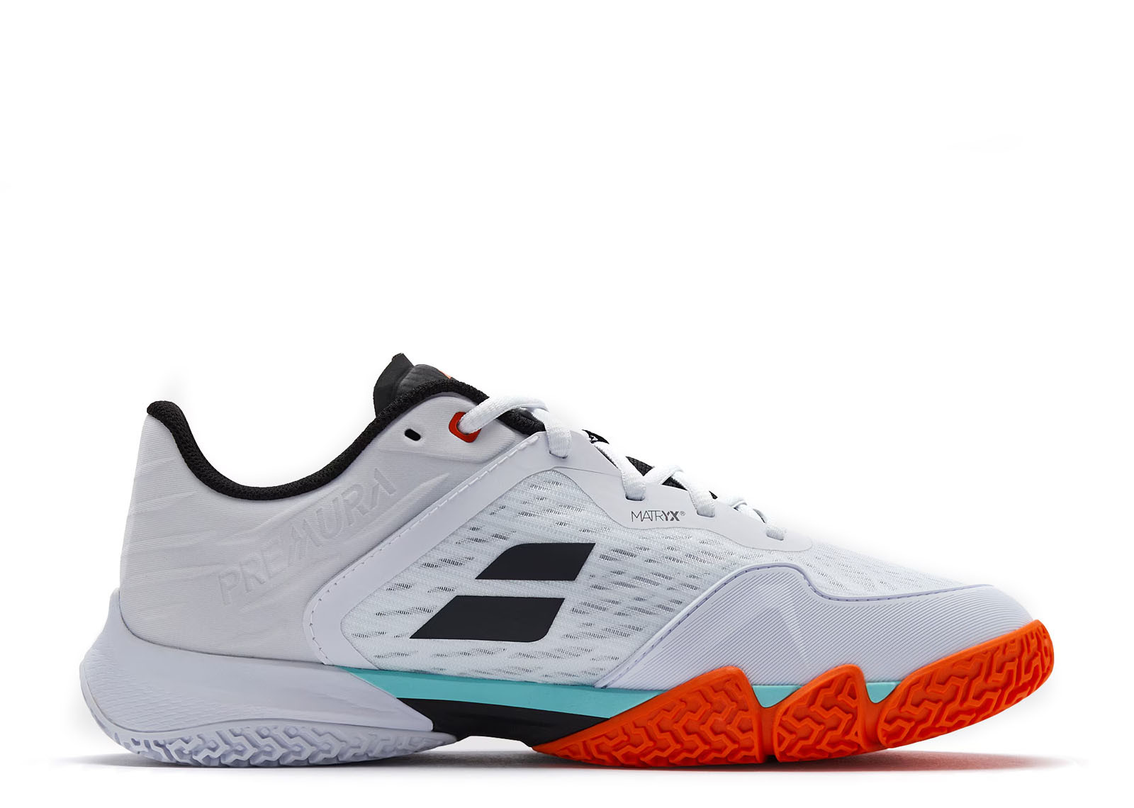 BABOLAT PREMURA 3 LEBRON WHITE ORANGE image 2