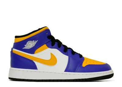 Nike GS Air Jordan 1 Mid University Blue スニーカー 靴 レディース 激安特価特売