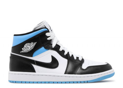 AIR JORDAN 1 MID UNIVERSITY BLACK WHITE (W)