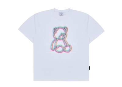 ADLV METAL LINE BEAR SHORT SLEEVE T-SHIRT WHITE