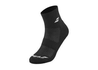 BABOLAT QUARTER 3 PAIR PACK SOCKS BLACK
