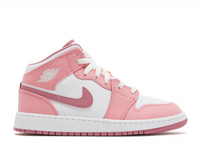 AIR JORDAN 1 MID CORAL CHALK