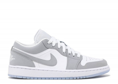 AIR JORDAN 1 LOW WHITE WOLF GREY W