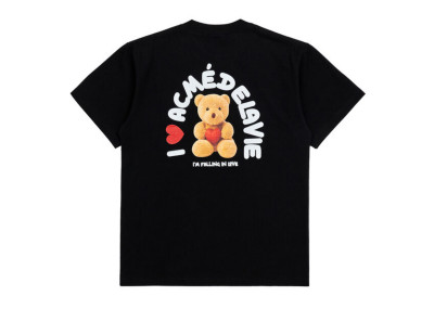 ADLV I LOVE TEDDY BEAR SHORT SLEEVE T-SHIRT BLACK